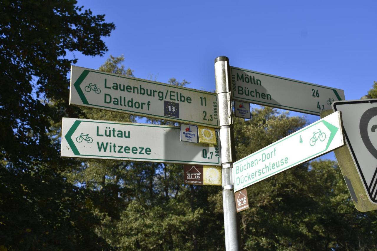 Pension Zur Schleuse Garni Am Elbe Luebeck - Kanal In Witzeeze Екстер'єр фото